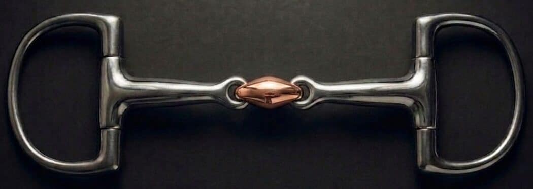 Dee Racing bit SS, Double Jointed Solid SS Mouth with Copper Lozenge
