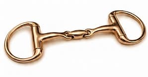 Egg-Butt Brass Bit, Double Jointed Lozenge Mouth