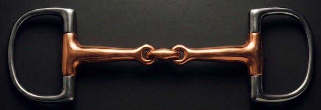 Dee Racing bit SS, Double Jointed Copper Mouth with Lozenge