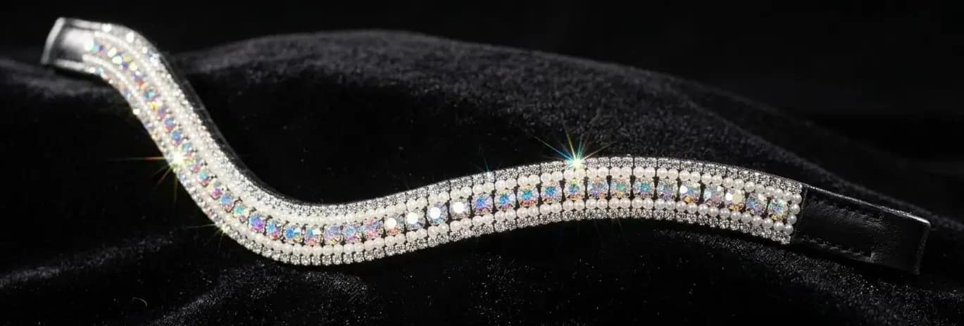 Wave Browband Leather