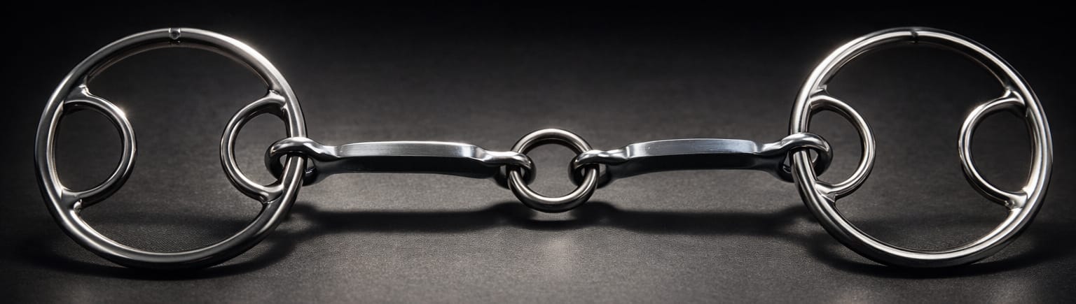 Beval Gag SS Bit, Solid SS Lifesaver Mouth