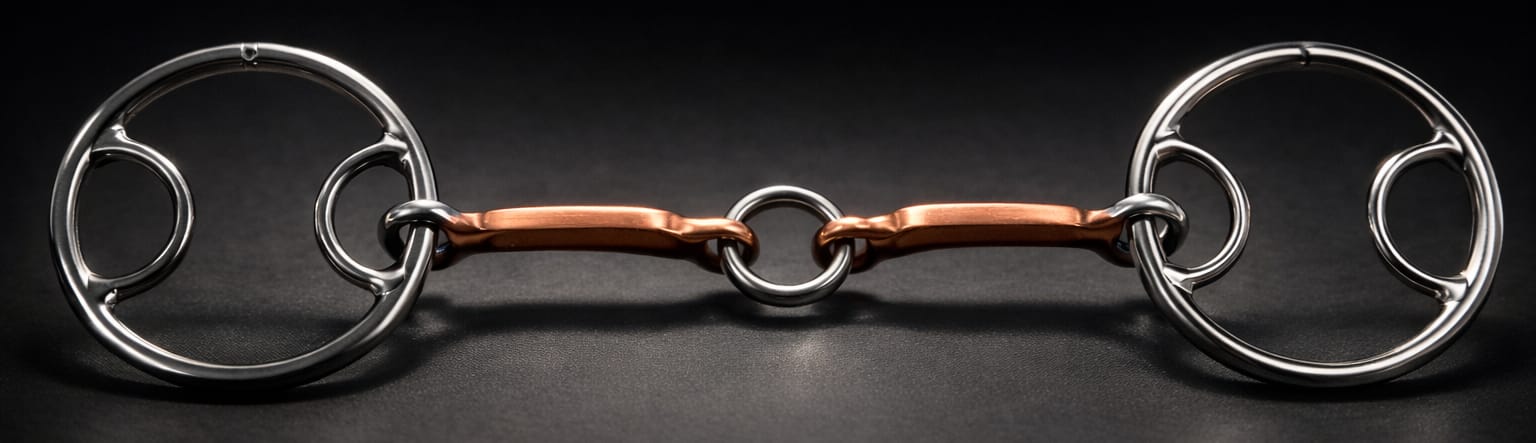 Beval Gag SS Bit, Solid Copper Lifesaver Mouth
