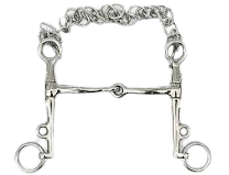 Jointed SS Weymouth Bit With Curb Chain