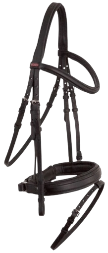 Cabezada de Trabajo Blak Leather (Working Bridle)
