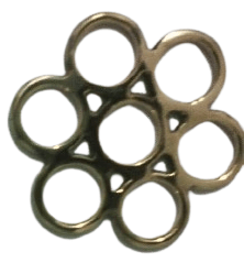 Flower Shanks Hackamore Brass
