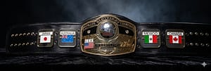 NWA Domed Globe Heavyweight Wrestling Championship Belt