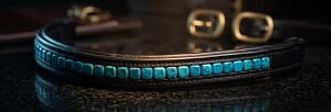 Beaded Browband Leather