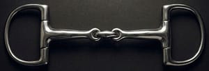 Dee Racing bit SS, Double Jointed Solid SS Mouth with Lozenge