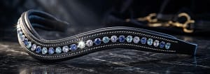 Curved Browband Leather