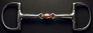 Dee Racing bit SS, Double Jointed Solid SS Mouth with Copper Lozenge