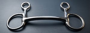 Baucher/ Hanging Mullen Mouth SS Snaffle Bit