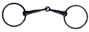 Loose Ring Snaffle with solid SS Single Jointed Mouth