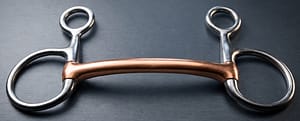 Baucher/ Hanging SS Bit With Copper Mullen Mouth