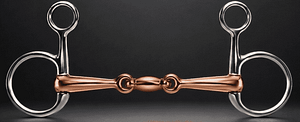 Baucher Bit SS, Double Jointed Copper Mouth With Lozenge