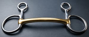 Baucher/ Hanging SS Bit With Brass Mullen Mouth