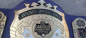 Carrillo Promotion Women Wrestling Championship Gold Plated Belt