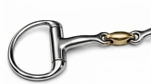 Egg-Butt Bit SS, Double Jointed SS Mouth with Brass Lozenge