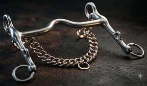 Weymouth Standard SS Bit with High Port and Curb Chain