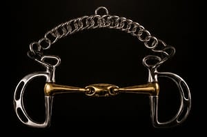 Kimberwick Bit SS with Double Jointed Solid Brass Lozenge Mouth