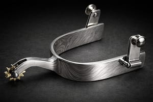 Reining Spur SS with SS Buttons and cutting Rowel