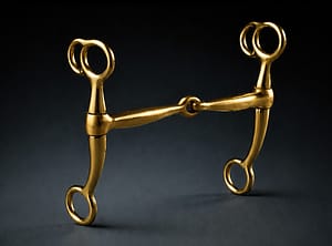 Tom Thumb Bit Brass, Single Jointed Solid Brass Mouth