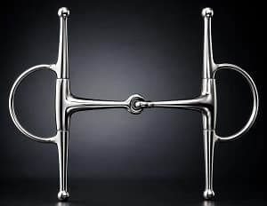 Full Cheek Snaffle Bit SS Solid Single Jointed Mouth