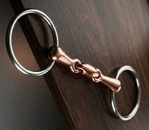 Loose Ring Snaffle Bit SS, Solid Copper Double Jointed Mouth with Lozenge
