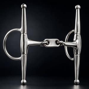 Dr. Bristol SS Full Cheek Snaffle Bit Double Jointed French Link
