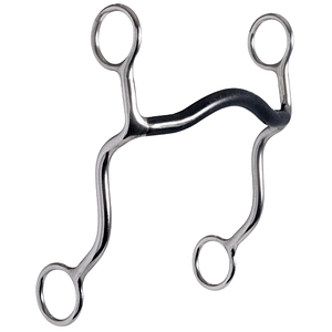 Curved Shanks Curb SS with Fixed Mullen Mouth