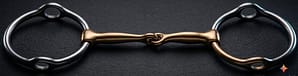 Balding Gag SS Bit with Single Jointed Brass Mouth