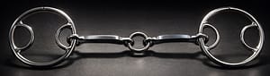 Beval Gag SS Bit, Solid SS Lifesaver Mouth