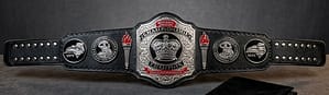 Smokey Mountain Heavyweight Wrestling Championship Silver Plated Belt