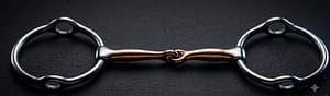 Balding Gag SS Bit with Single Jointed Copper Mouth