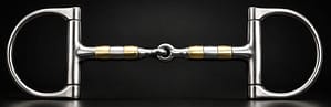 Dee-Racing Bit SS, Single Jointed Brass and SS Roller Mouth