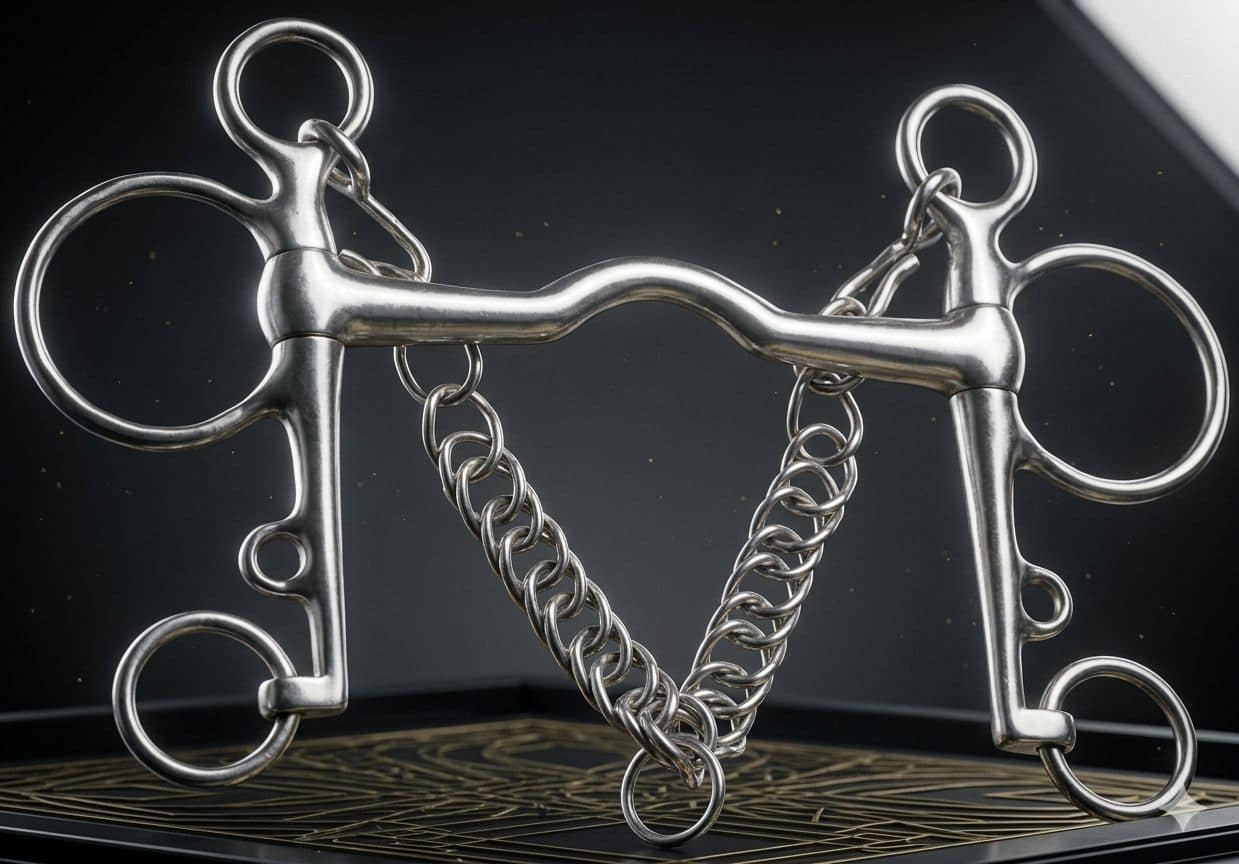 Pelham Bit SS, Mullen Mouth and SS Curb Chain