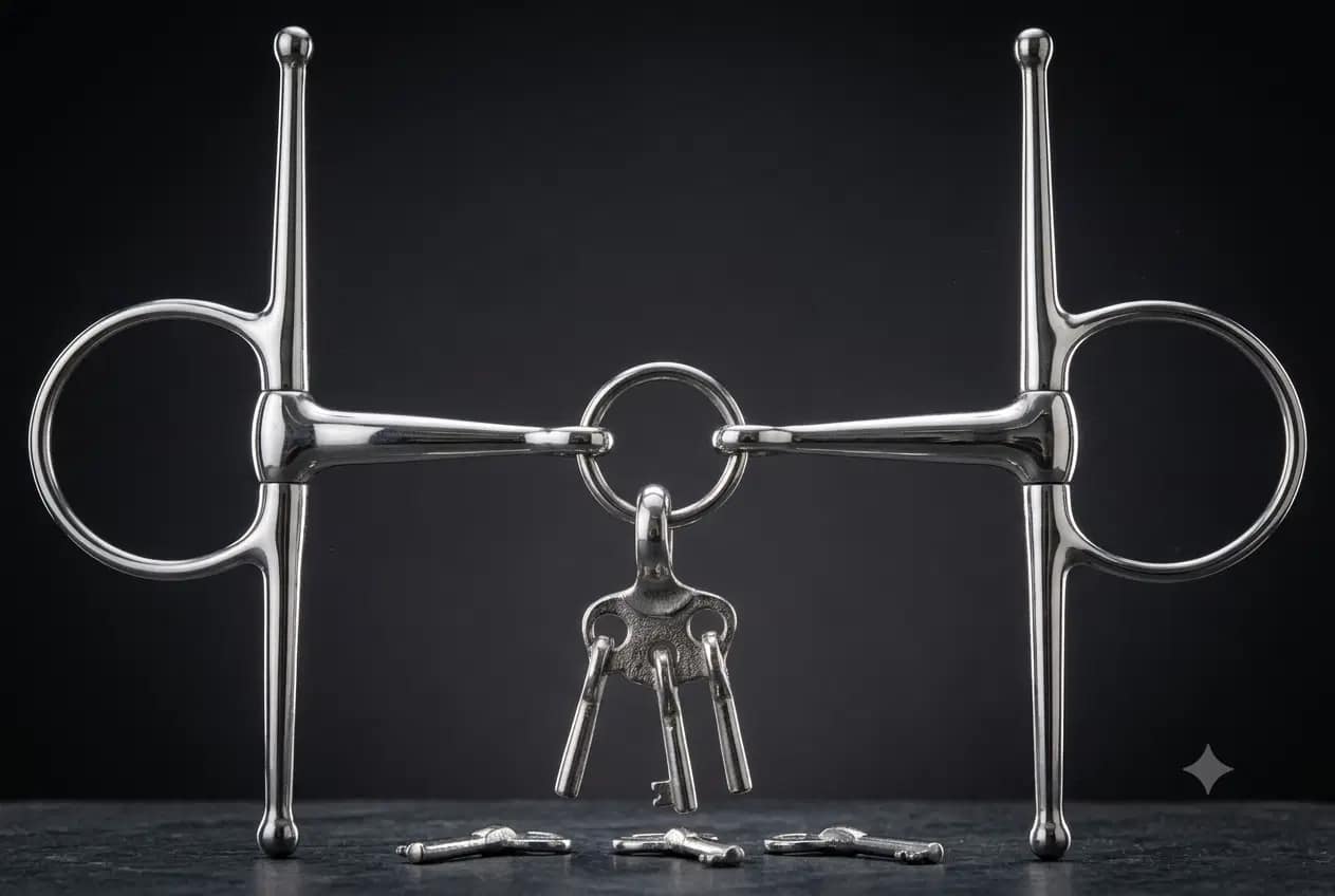 Full Cheek Snaffle bit SS with Life-saver Joint