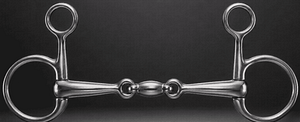 Baucher Bit SS, Double Jointed With SS Lozenge
