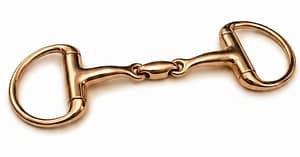 Egg-Butt Brass Bit, Double Jointed Lozenge Mouth