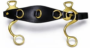 Escuela hackamore/ Cavemore with brass shanks