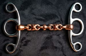 Elevator Butterfly SS Gag Bit with Copper Waterford Mouth