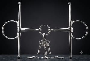 Full Cheek Snaffle bit SS with Life-saver Joint