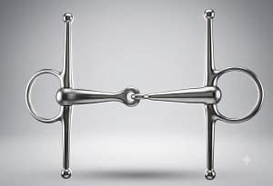 Full Cheek Snaffle Bit SS Single Jointed Hollow Mouth