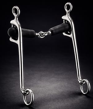 Walking Horse Bit SS Single Jointed Rubber Mouth