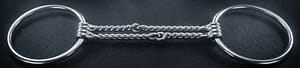Loose Ring Snaffle Bit SS,Single Joint, Double Twisted Wire