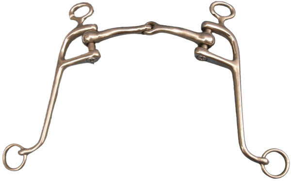 Rowland SS Walking Horse Bit with Rounded Single Jointed SS Mouth