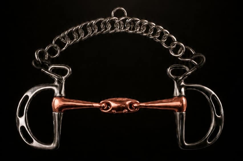 Kimberwick Bit SS with Double Jointed Solid Copper Lozenge Mouth